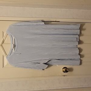 Jaclyn Smith Women's Baby Blue Plus Size Blouse.